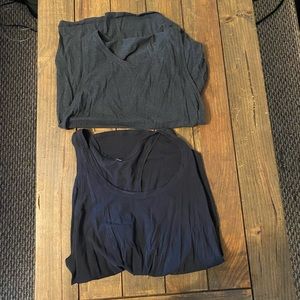 Bundle of 2 side tie lululemon tanks size 10
